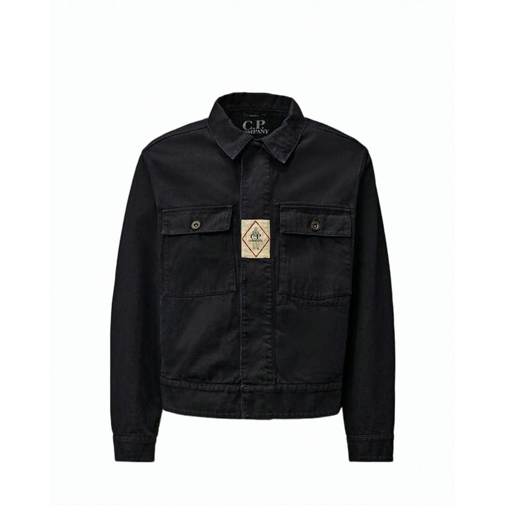 C.P. COMPANY Structured Black Denim Jacket